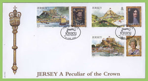 Jersey 2004 A Peculiar of the Crown set on First Day Cover