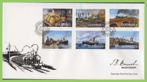 Guernsey 2006 Birth Bicentenary of Isambard Kingdom Brunel set on First Day Cover