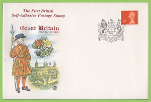 G.B. 1993 1st Class NVI self adhesive on Stuart First Day Cover, Windsor