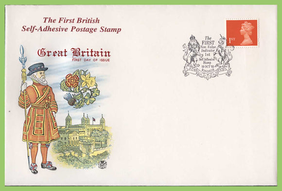 G.B. 1993 1st Class NVI self adhesive on Stuart First Day Cover, Windsor