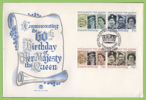 G.B. 1986 QEII 60th Birthday set on u/a Stuart First Day Cover, Windsor Crown