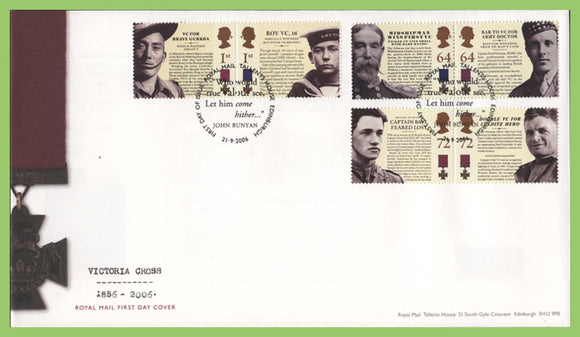 G.B. 2006 Victoria Cross set on u/a Royal Mail First Day Cover, Tallents House