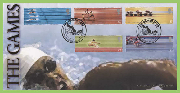 G.B. 2002 Commonwealth Games set on Benham First Day Cover, Manchester