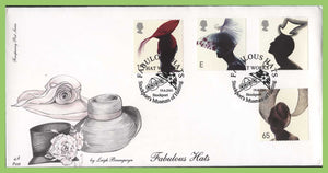 G.B. 2001 Fabulous Hats set on 4d Post First Day Cover, Stockport