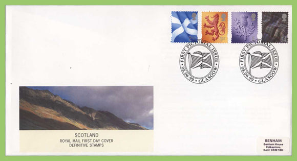 G.B. 1999 Scotland Regional definitives on Royal Mail First Day Cover, Glasgow