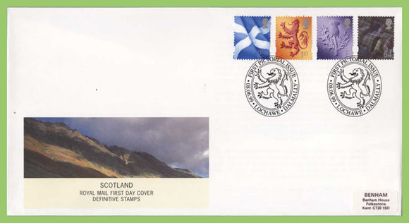 G.B. 1999 Scotland Regional definitives on Royal Mail First Day Cover, Lochawe
