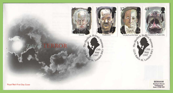 G.B. 1997 Tales of Horror set Royal Mail First Day Cover, Baker St. London NW1