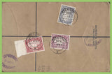 Aden 1937 KGVI Dhows 3a, 3½a and 8a on registered First Day Cover