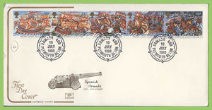 G.B. 1988 Armada set on Cotswold First Day Cover, Armada 400, Plymouth