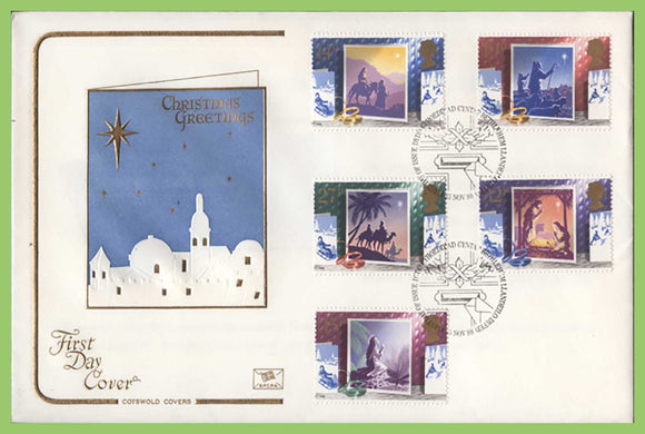 G.B. 1988 Christmas set on Cotswold First Day Cover, Bethlehem