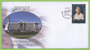 Jersey 2006 £5.00 Queen Elizabeth 80th Birthday First Day Cover