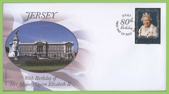 Jersey 2006 £5.00 Queen Elizabeth 80th Birthday First Day Cover
