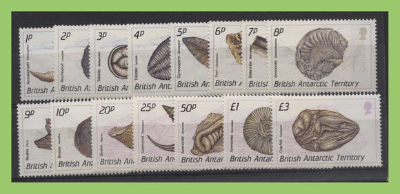 British Antarctic Territory 1990 Fossils definitive set UM, MNH