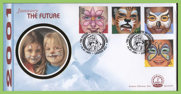 G.B. 2001 Hopes for the Future set on Benham First Day Cover, London EC2