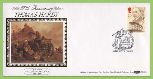 G.B. 1990 Thomas Hardy Benham First Day Cover, Dorchester Dorset