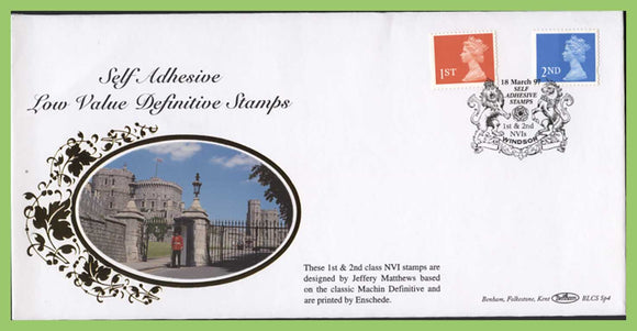 G.B. 1997 NVI Self Adhesives on Benham First Day Cover, Windsor