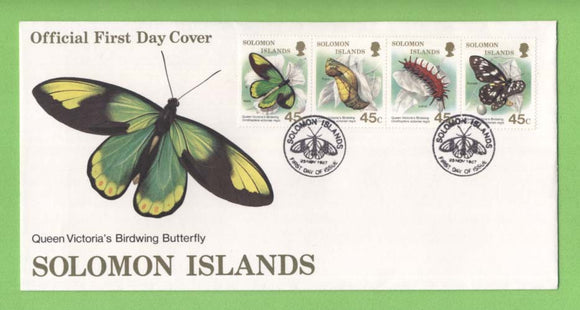 Solomon Islands 1987 Butterflies set on First Day Cover