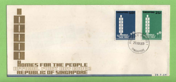 Singapore 1969 Homes for the People Project First Day Cover