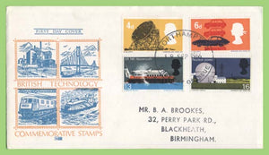 G.B. 1966 Technology phosphor set on Philart First Day Cover, Northampton