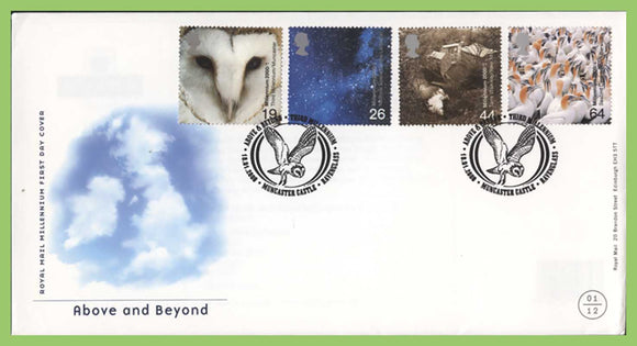 G.B. 2000 Above and Beyond set on u/a Royal Mail First Day Cover, Muncaster