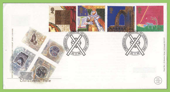 G.B. 1999 Christians Tale set on u/a Royal Mail First Day Cover, St Andrews