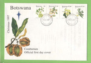 Botswana 1997 Christmas, Plants set on First Day Cover