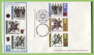 G.B. 1971 General Anniversaries set on Cameo First Day Cover, Maidstone