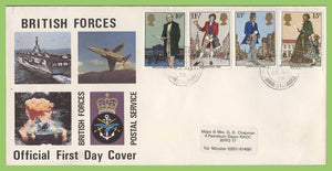 G.B. 1979 Rowland Hill set on Forces First Day Cover, FPO 318