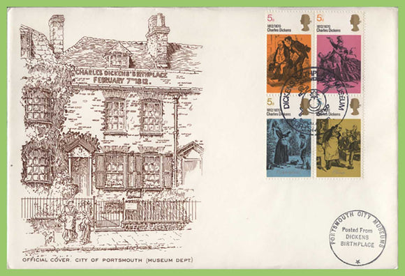 G.B. 1969 Charles Dickens Museum official Commemorative cover