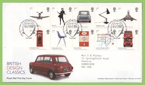 G.B. 2009 British Design Classics set on Royal Mail First Day Cover, Tallents House
