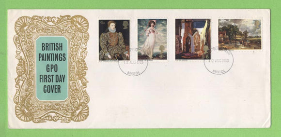 G.B. 1968 British Paintings set on u/a GPO First Day Cover, Bristol (Birthplace of Lawrence)