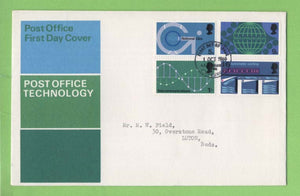 G.B. 1969 Post Office Technology set on Post Office First Day Cover, Bureau