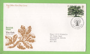 G.B. 1973 Oak Tree on Post Office First Day Cover, Bureau