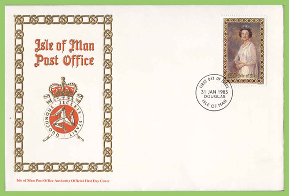 Isle of Man 1985 QEII £5.00 definitive on First Day Cover