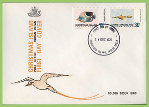 Christmas Island 1970 additional Fish definitives on First Day Cover