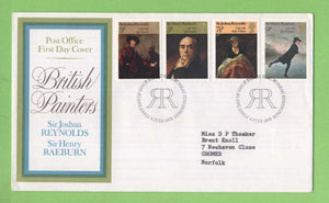 G.B. 1973 Joshua Reynolds on Post Ofice First Day Cover, Bureau