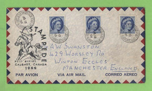 Canada 1956 Calgary Stampede cachet & Special cancel cover