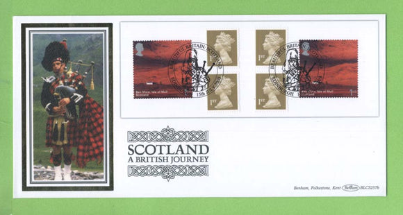 G.B. 2003 Scotland Booklet Pane on Benham First Day Cover, Edinburgh