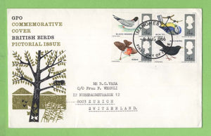 G.B. 1966 Birds set on GPO First Day Cover, Manchester