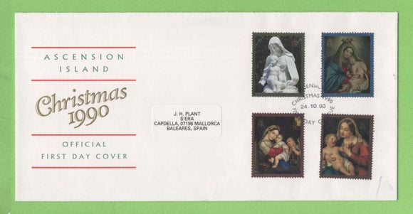 Ascension 1990 Christmas set First Day Cover