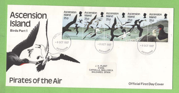 Ascension 1987 Sea Birds (1st series) set First Day Cover