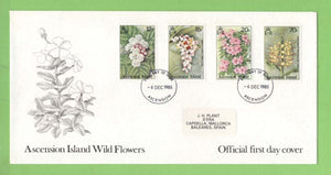 Ascension 1985 Wild Flowers set First Day Cover
