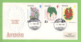 Ascension 1981 Flowers definitive set on three First Day Covers