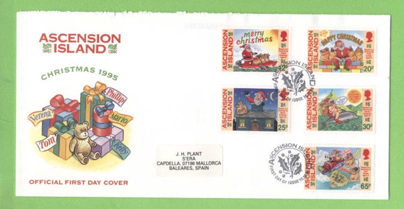 Ascension 1995 Christmas set on First Day Cover