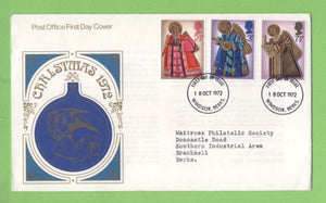 G.B. 1972 Christmas set on Post Office First Day Cover, Windsor