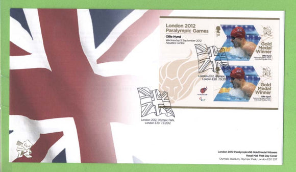 G.B. 2012 Paralympic Gold Medal Winners, Ollie Hynd First Day Cover