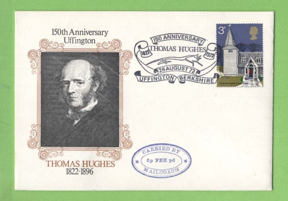 G.B. 1972 150th Anniversary of Thomas Hughes, Uffingham Berks. commemorative cover