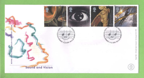 G.B. 2000 Sound & Vision set on Royal Mail u/a First Day Cover, Cardiff