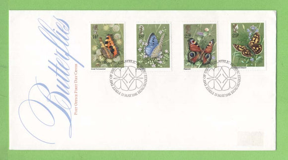 G.B. 1981 Butterflies set on Post Office First Day Cover, Bureau