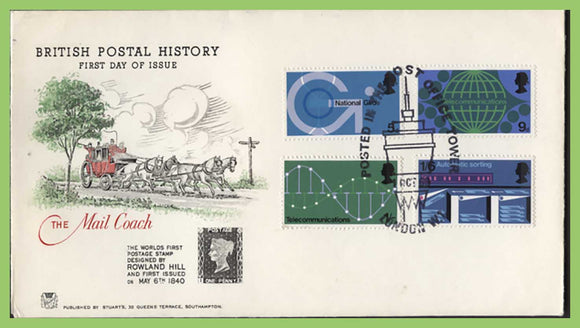 G.B. 1969 Post Office Technology set on Stuart First Day Cover, Tower Cancel, London